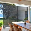 72" H×47"W Dovelina Black Outdoor Rattan Privacy Screen Decorative Garden Fence - 3 of 4