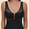 Women's Mesh Inserts U Wire Back Hook One-Piece Swimsuit - Cupshe - 2 of 4