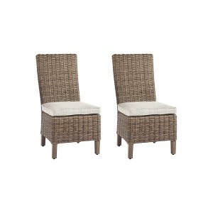 Signature Design by Ashley Beachcroft Side Chair with Cushion, Set of 2, Beige - 1 of 4
