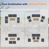 6-Piece Outdoor Patio Rope Conversation Sofa Set with Acacia Wood Cool Bar Table and 2 Stools - 2 of 4
