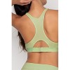 Smart & Sexy Women's Comfort Cotton Front & Back Close Racerback Bra Glass  Green 34DD