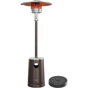 East Oak Torch 55000 BTU Propane Patio Heater with Cone Table - Bronze - 1 of 4