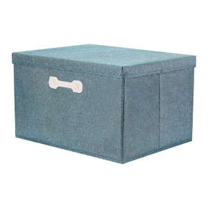 REGALWOVEN Collapsible Fabric Storage Bin with Lid and Handle for Shelves Closet 1 Pc - 1 of 4