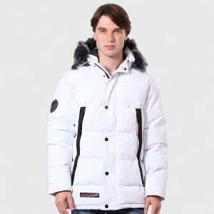 Canada Weather Gear Men's Heavyweight Parka Jacket with Removable Hood - Water-Resistant Winter Puffer Coat - 1 of 3