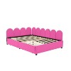 Upholstered Daybed with 2 Drawers, Velvet Sofabed with Soft Fabric Headboard, No Box-spring Needed, Rose Red - 4 of 4
