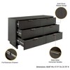 GDFStudio Biljon 55" Modern Glam Double Wide Dresser with 6 Drawers - 4 of 4