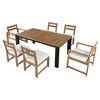 Maggift Outdoor Patio Seating Sets, Unique Design, Ideal for Conversations, Perfect for Gardens and Living Spaces, Beige, 23.6"*22.6"*34.8" - 4 of 4