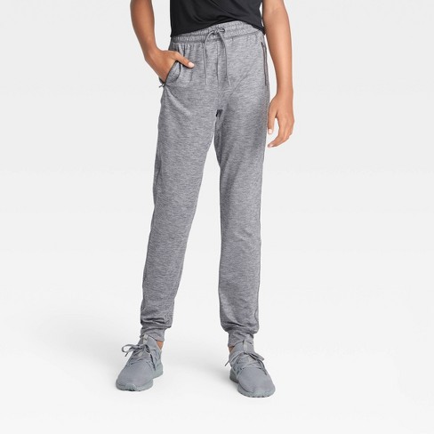 Boys' Soft Gym Jogger Pants - All In Motion™ Gray XS