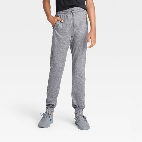 Boys' Soft Gym Jogger Pants - All In Motion™ Gray XL