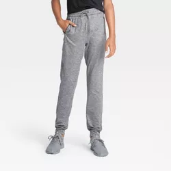 Boys' Soft Gym Jogger Pants - All in Motion™ Gray L