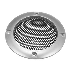 Unique Bargains Round Mesh Trim Car Auto Speaker Grille Cover Silver Tone - 1 of 4
