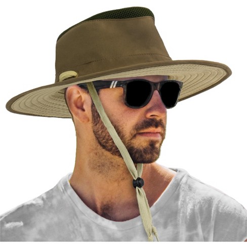 New Men's sun hat UV protection bucket hat hiking camping fishing
