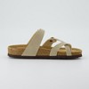 CUSHIONAIRE Luna Cork Footbed Women's Sandals-Comfortable Slip-On Slides with Adjustable Straps & Memory Foam|Beach Essential Summer Sandals for Women - 4 of 4