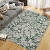 coucheta Multi-size Area Rug with Non-Slip Backing, Botanical Floral Leaf Printed Accent Stain-Resistant Carpet for Living Room, Bedroom, Kitchen - 2 of 4