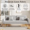 CAVINAS 70.47" Fabric Double Sofa, Sofa Couch with Split Backrest and 2 Throw Pillows, for Living Room, Apartment, Home Office - 4 of 4
