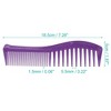 Unique Bargains Anti Static Hair Comb Wide Tooth for Thick Curly Hair Hair Care Detangling Comb For Wet and Dry 2 Pcs - 4 of 4
