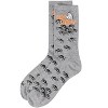 Memoi Women's "Boo Crew" Halloween Holiday Novelty Crew Sock Med Gray Heather 9-11 - 3 of 4