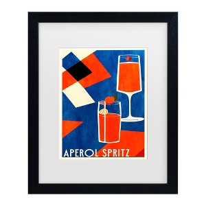 Trademark Fine Art - Bo Anderson  Aperol Spritz Matted Framed Art - 1 of 4