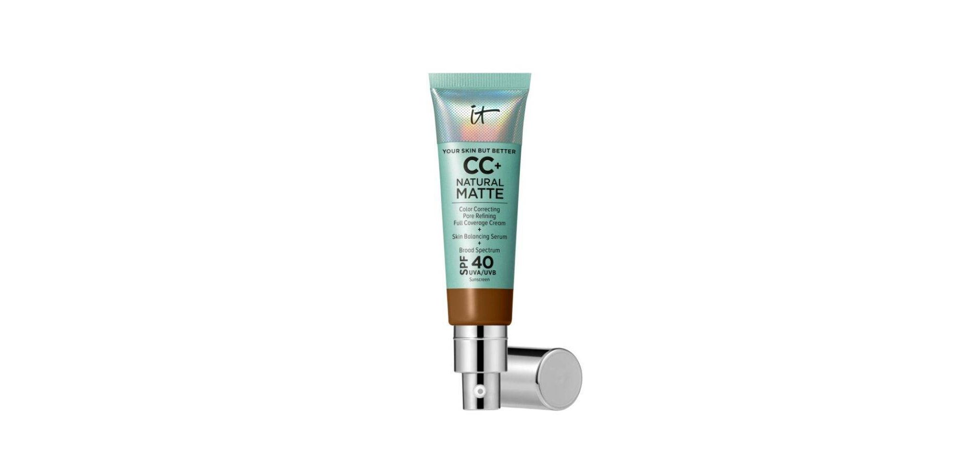IT Cosmetics CC+ Matte Cream - Deep Honey - 1.08oz - Ulta Beauty: Full Coverage, SPF 40, Oily and Combination Skin