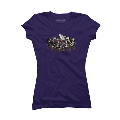 Junior's Design By Humans Card Shark By valorandvellum T-Shirt