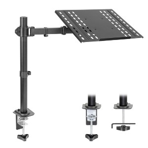 Mount-It! Laptop Desk Mount | Full Motion Laptop Arm with Vented Tray | Clamp and Grommet Base | Laptop Tray Works with Screens Up to 17" Inches - 1 of 4