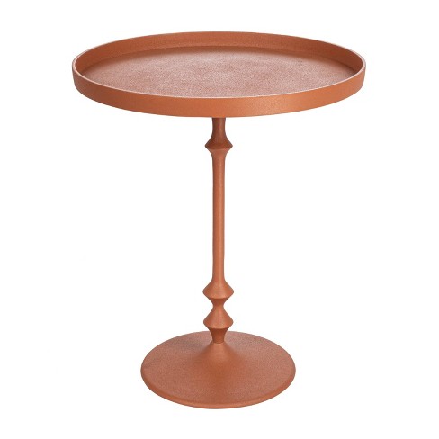 Storied Home Metal Round Accent Table with Sculptural Silhouette - image 1 of 4