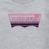 Levi's® Toddler Girls' Ruffle Crewneck Sweatshirt - Heather Gray - 3 of 4