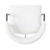 PAGED Modern Bar Stools Set of 2, Faux Leather Counter Stools with Arms and Footrest for Home Pub - 3 of 4