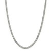 Black Bow Jewelry 4.5mm, Sterling Silver Solid Pave Curb Chain Necklace - 3 of 4