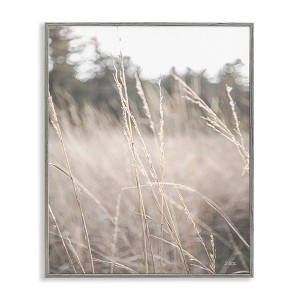 Stupell Industries Warm Rural Field Tall Grass Countryside Scenery Framed Giclee Art, Gray, 24" x 30" - 1 of 4