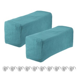 Unique Bargains Breathable Soft Wrinkle Resistant Polyester Armrest Covers - 1 of 4