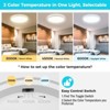 Itopfox 6 Pack LED Flush Mount Ceiling Light, 3200LM 28W Ultra-Slim, 3000K/4500K/6000K Selectable Light Fixture for Bedroom, Kitchen, Bathroom - 2 of 4