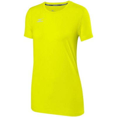 Mizuno Youth Volleyball Attack Tee Shirt 2.0 Girls Size Medium In Color Lemon 3232