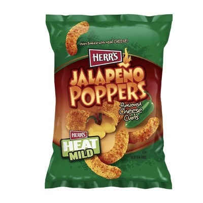 Herr's Jalapeno Popper Cheese Curls - 1 Oz Bag (Pack of 24)