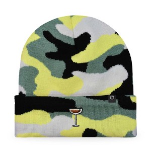 Dalix Espresso Martini Embroidered Beanie Food Warm Winter Knit Hat Women - 1 of 4