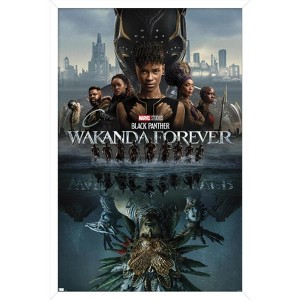 Trends International Marvel Black Panther: Wakanda Forever - One Sheet Framed Wall Poster Prints - 1 of 4