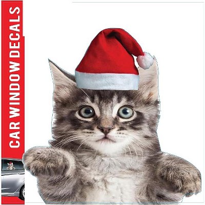 LEMONSODA Car Window Decal -  3D -  (Paws Up Santa)