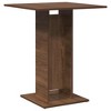 vidaXL Bistro Table Brown Oak 23.6"x23.6"x29.5" Engineered Wood - 2 of 4