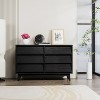 NicBex 4 Drawer Dresser Mid-Century Modern Wooden Chest of Drawers, Vintage Style Wooden Dresser for Bedroom, Living Room, Office - 2 of 4