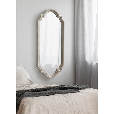 Fairbourne Coastal Distressed White Full-Length Wall Mirror
