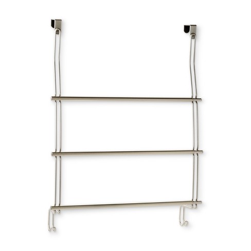 Expandable Over The Door Towel Rack Over The Door Hook Silver Threshold