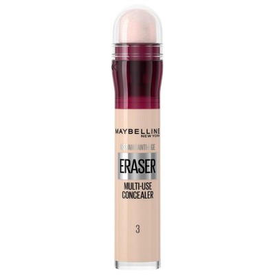 Maybelline Instant Anti Age Eraser Eye Concealer | Dark Circles and Blemish Concealer | Ultra Blendable Formula  - (03) Fair
