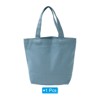 Unique Bargains Cotton Sturdy Reusable Mini Lunch Canvas Tote Bag with Handles 1 Pc - 3 of 4