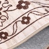 Modern Washable Area Rug for Living Room, Floral Print Floor Rug with Non Slip Backing, Low Pile Stain Resistant Indoor Carpet for Dorm - 4 of 4