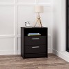 Prepac 21.75" Wide Studio Essentials 2 Drawer Nightstand Black - 4 of 4