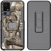 Nakedcellphone Combo for Jitterbug Smart 4 / TCL 40XL - Rugged Phone Case with Stand and Belt Clip Holster - 2 of 4