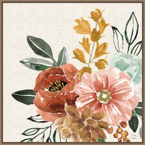 Amanti Art Chic Flowers by Dina June Framed Canvas Wall Art - 1 of 4
