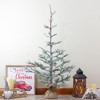 Northlight 4' Snow Covered Frosted Pine Artificial Christmas Tree with Jute Base – Unlit - 2 of 4