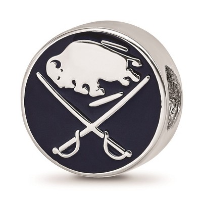 Black Bow Jewelry Sterling Silver Buffalo Sabres NHL Bead Charm