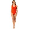Anne Cole Women's Live In Color Textured Scoop Neck Front Racerback One Piece Swimsuit - 3 of 4